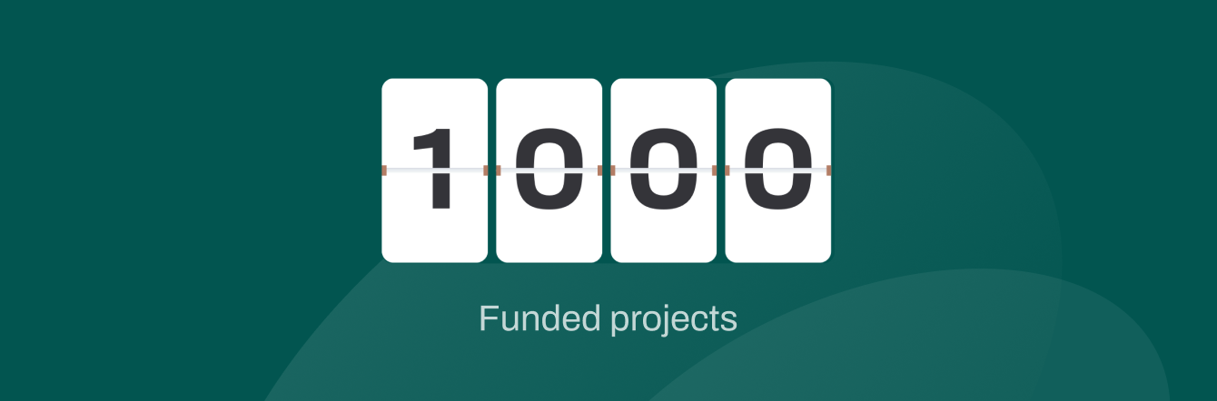 graphic of our 1000 projects